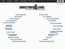 Tablet Screenshot of directory4cars.com